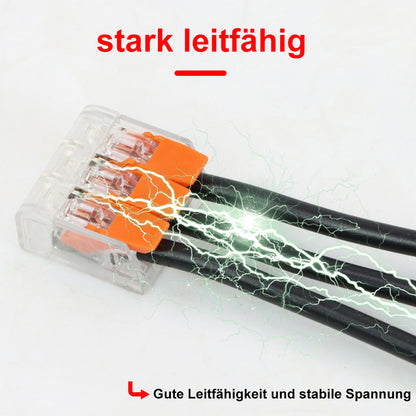 Hebelklemme Verbindungsklemme Kabelklemme Orange 415 5 Leiter 10-100 Stück