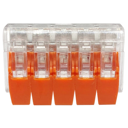 Hebelklemme Verbindungsklemme Kabelklemme Orange 415 5 Leiter 10-100 Stück