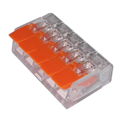Hebelklemme Verbindungsklemme Kabelklemme Orange 415 5 Leiter 10-100 Stück