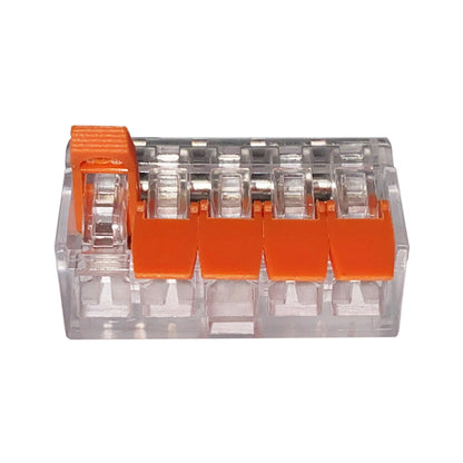 Hebelklemme Verbindungsklemme Kabelklemme Orange 415 5 Leiter 10-100 Stück