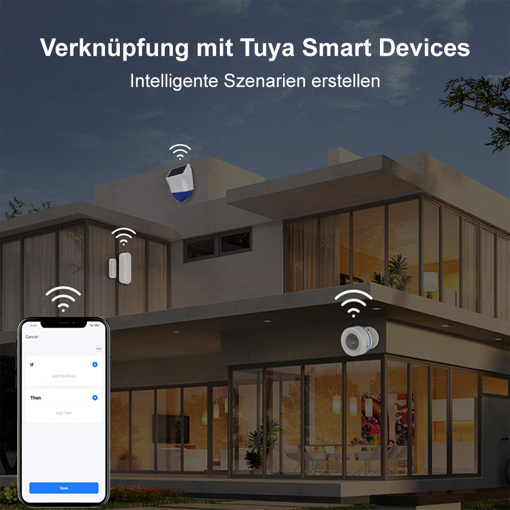 NEO NAS-AB06B ZigBee 3.0 Outdoor Solar Smart Alarm Sirene IPX5 95dB, Z2MQTT, ZHA