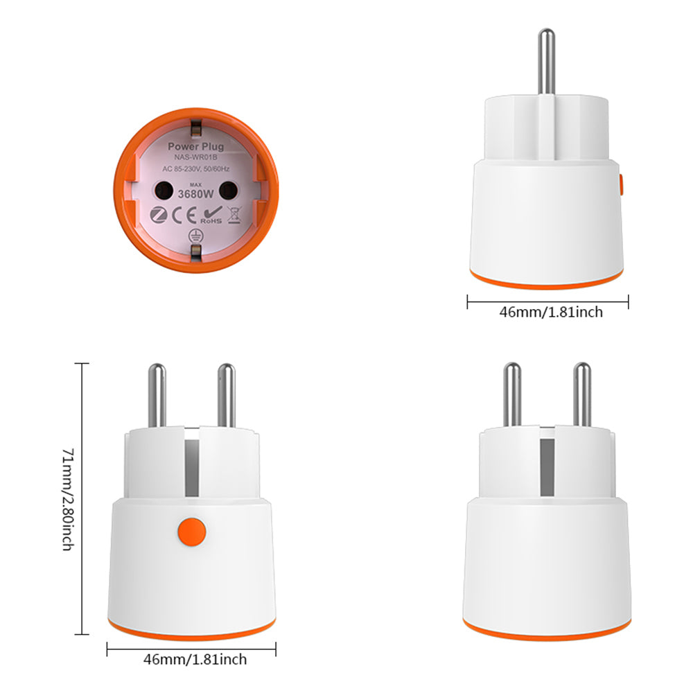 1-8X NEO NAS-WR10BH ZigBee Smart Plug Steckdose Stromverbrauchsmessung HomeKit