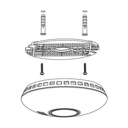 Unitec EIM-213 Funkrauchwarnmelder smoke detector 433MHZ 85db Sonoff RF Bridge