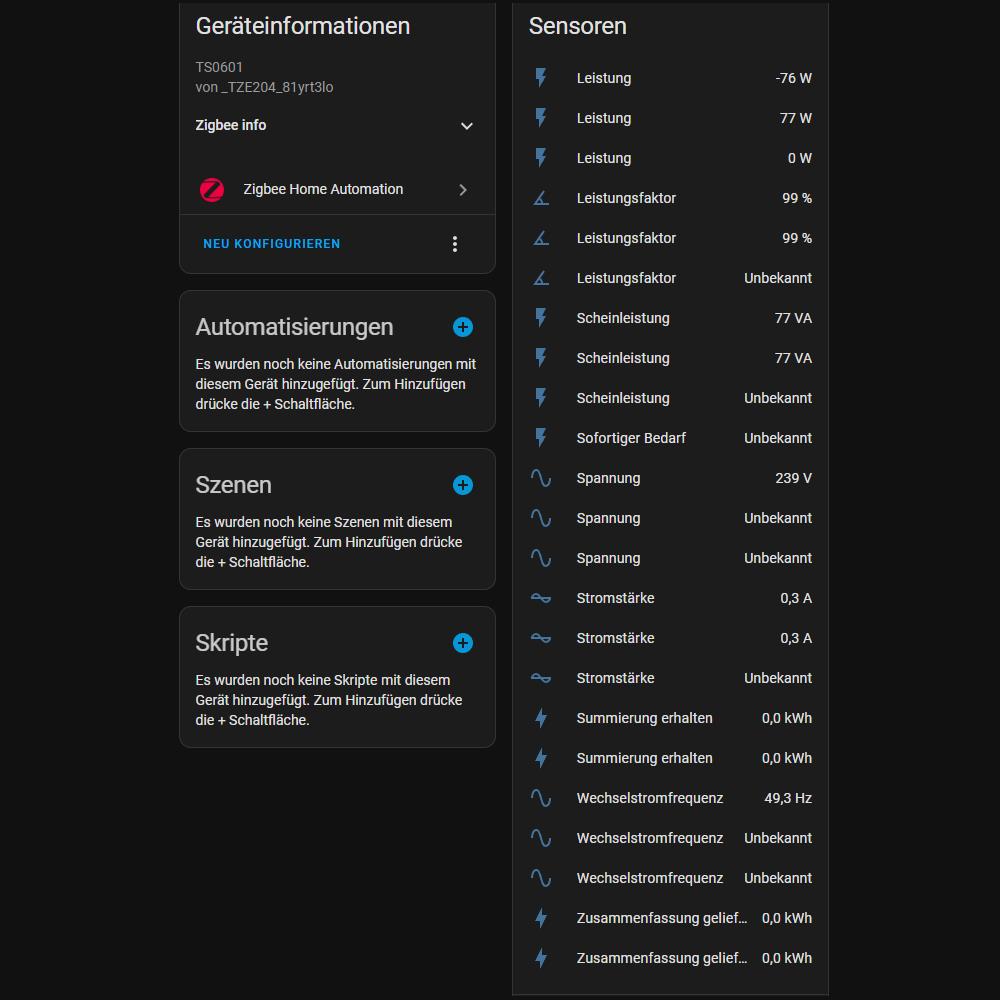 Tuya ZigBee Smart Energiezähler Bidirektional 2 Kanäle Stromwandler Klemme 80A