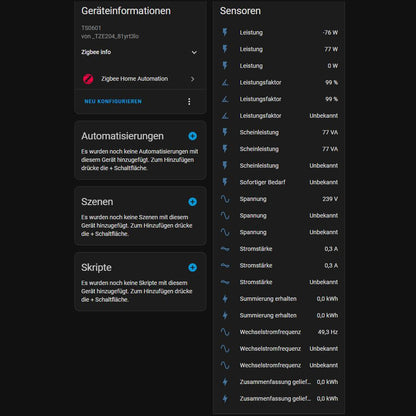Tuya ZigBee Smart Energiezähler Bidirektional 2 Kanäle Stromwandler Klemme 80A