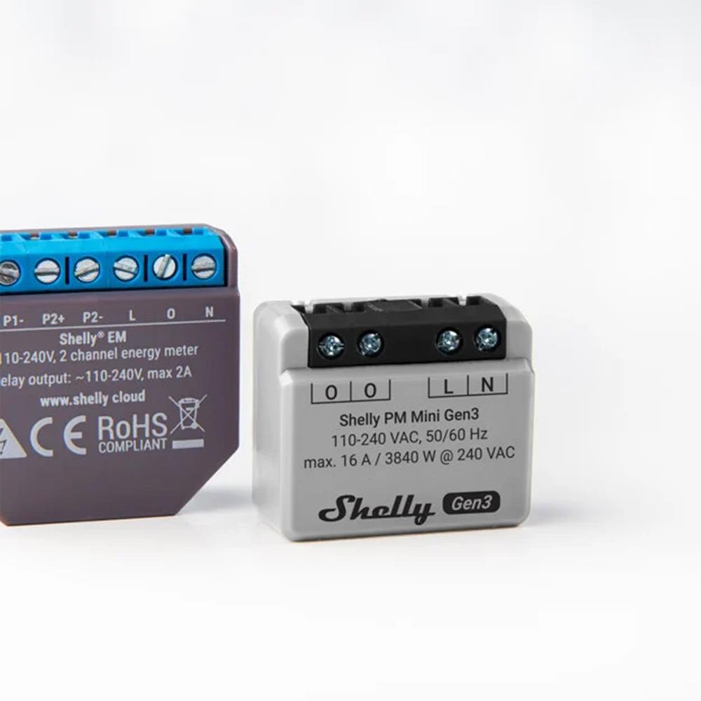 Shelly Plus PM Mini Gen3 16A AC Energieeinspeisung WiFi PowerMeter Tasmota 15 PV