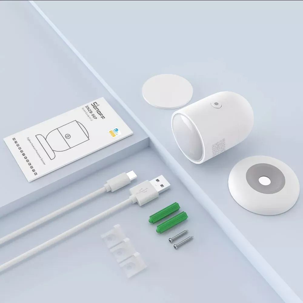 Sonoff SNZB-06P ZigBee 3.0 Smart Mikrowellen Präsenz Anwesenheitssensor