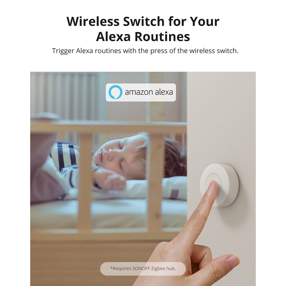 Sonoff SNZB-01P ZigBee 3.0 Smart Wireless Switch Button Schalter Taster Remote