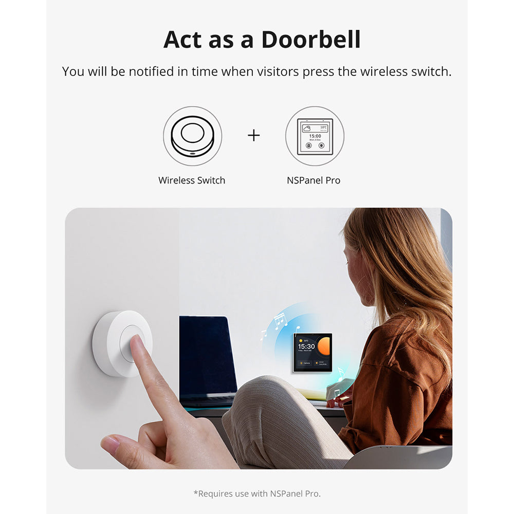 Sonoff SNZB-01P ZigBee 3.0 Smart Wireless Switch Button Schalter Taster Remote