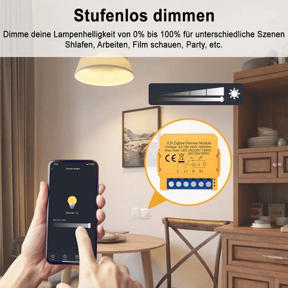 Avatto ZDMS16-1 ZigBee 3.0 1 Kanal 1CH Smart Lichtschalter Dimmer Modul TUYA