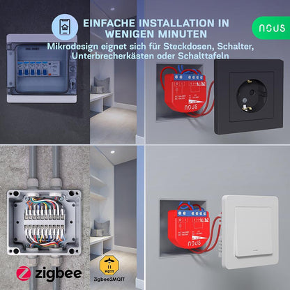 NOUS B1Z Zigbee 3.0 Smart Switch 1 Kanal 1 Channel AC - DC no PM