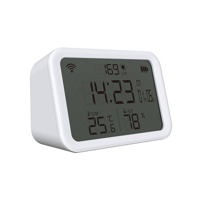 NEO NAS-CW01W TW WiFi 4in1 Wecker Helligkeit Temperatur Feuchtigkeitssensor Tuya
