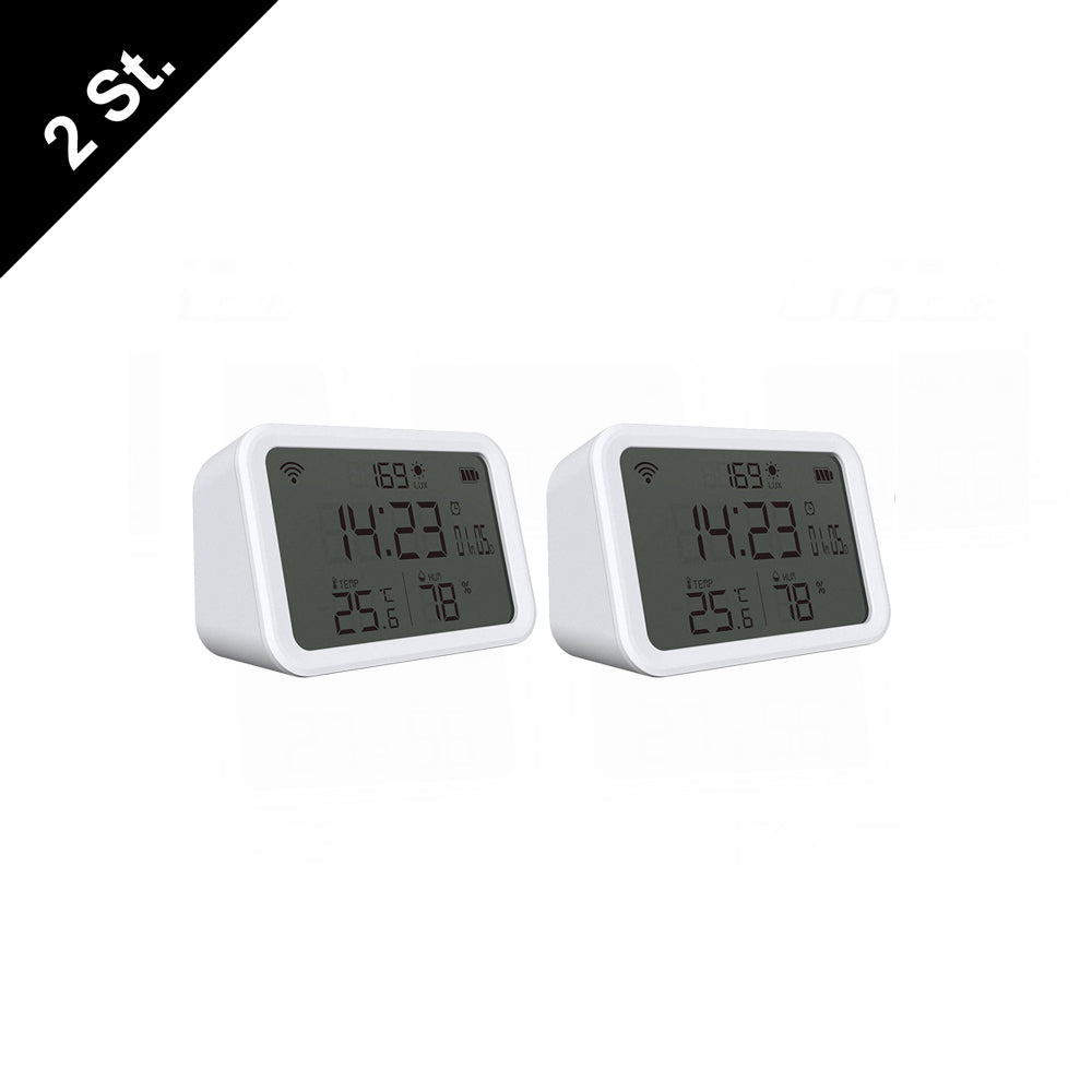 NEO NAS-CW01W TW WiFi 4in1 Wecker Helligkeit Temperatur Feuchtigkeitssensor Tuya