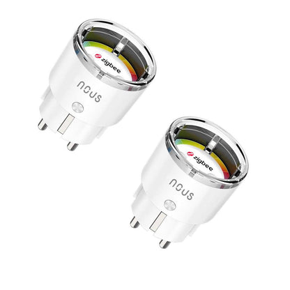 2X Nous A1Z 10A 2500W Verbrauchsmessung ZigBee 3.0 Smart Socket - Alexa - Google