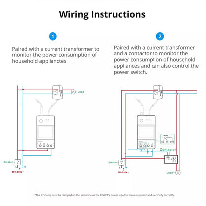 SONOFF POW Ring Smart Power Meter POWCT 100A WiFi Leistungsmesser Tasmota 15 PV