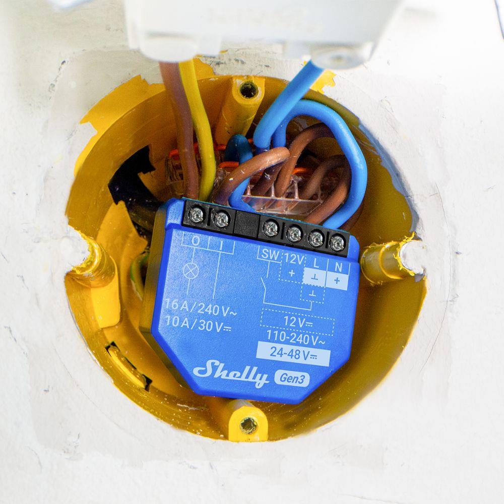 Shelly 1 One Gen3 WiFi 16A AC 110-240V DC 24-48V 12V Schalter Relais