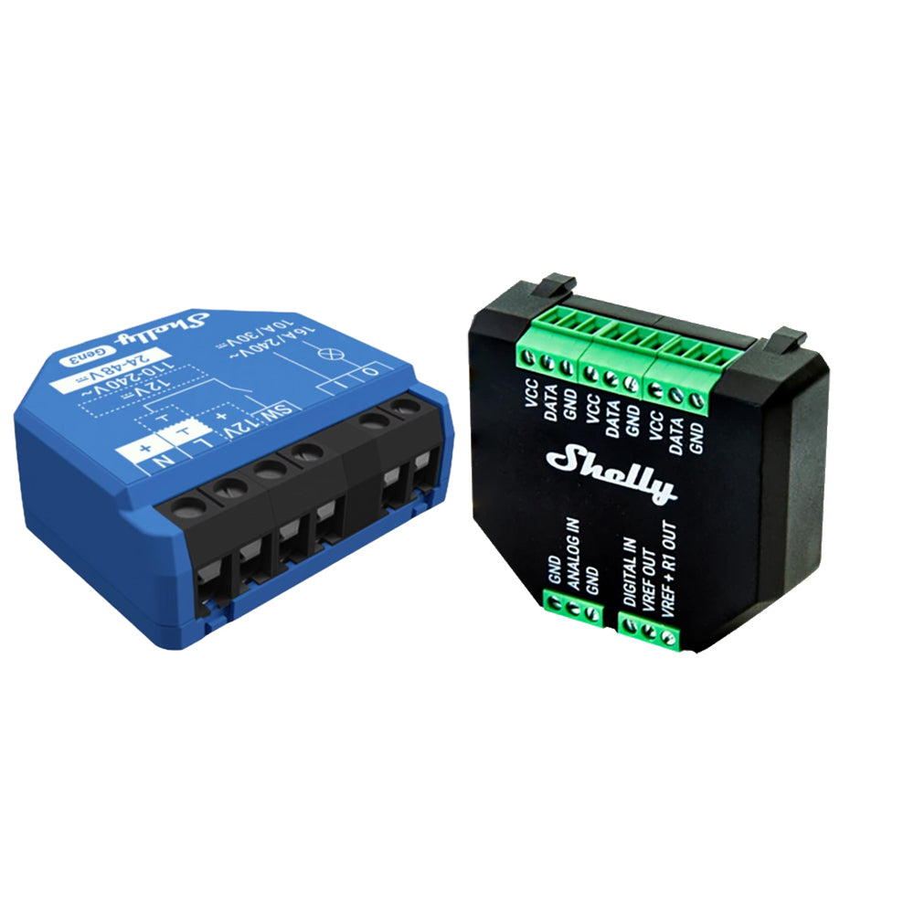 Shelly 1 One Gen3 WiFi 16A AC DC Relais opt. Plus Addon & DS18B20 Temp Sensor