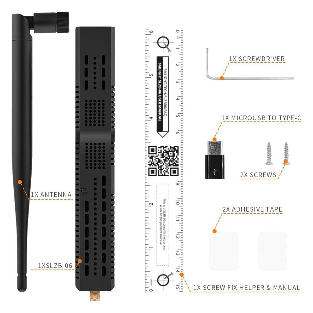 SMLIGHT SLZB-06 Zigbee LAN PoE USB Wi-Fi Adapter Zigbee2MQTT ZHA Thread CC2652P