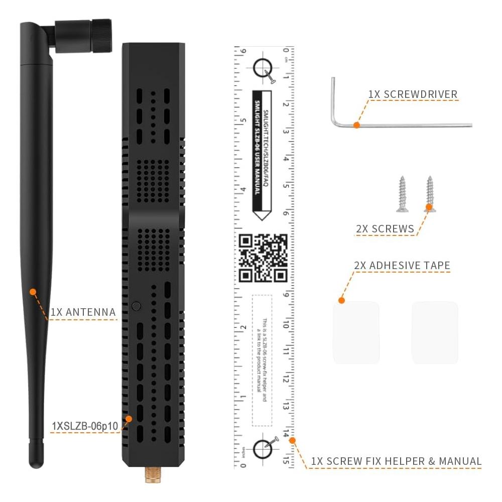 SMLIGHT SLZB-06p10 Zigbee LAN PoE USB Wi-Fi Adapter Zigbee2MQTT ZHA CC2674P10