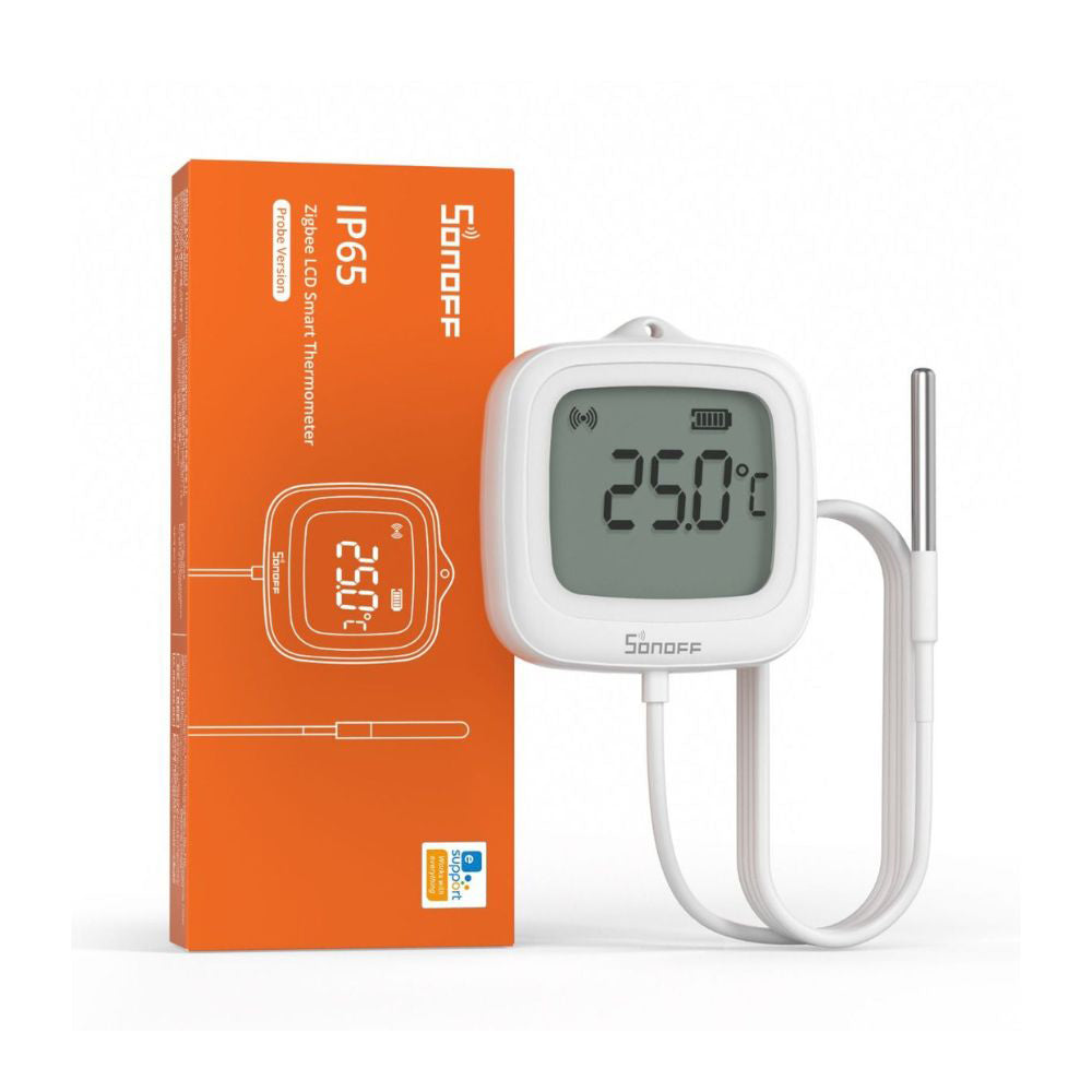Sonoff SNZB-02LD ZIGBEE 3.0 IP65 LCD Display Thermometer mit Temperaturfühler