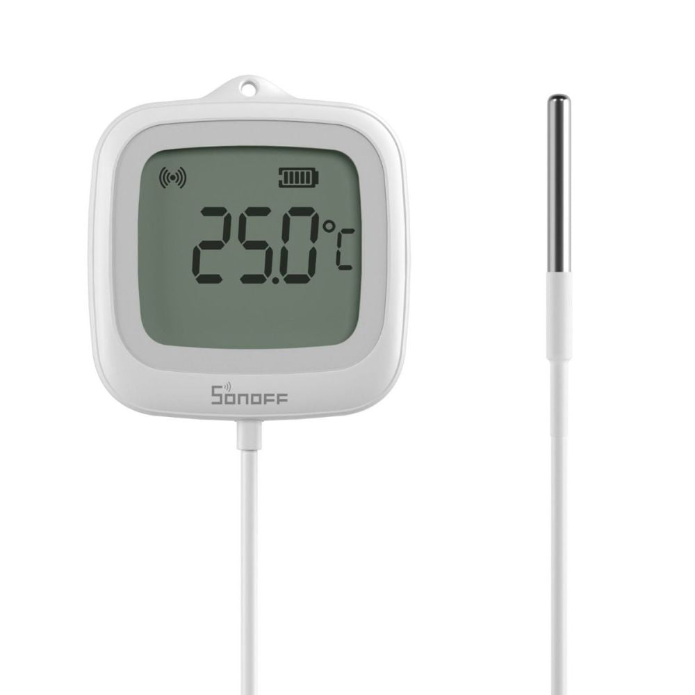 Sonoff SNZB-02LD ZIGBEE 3.0 IP65 LCD Display Thermometer mit Temperaturfühler