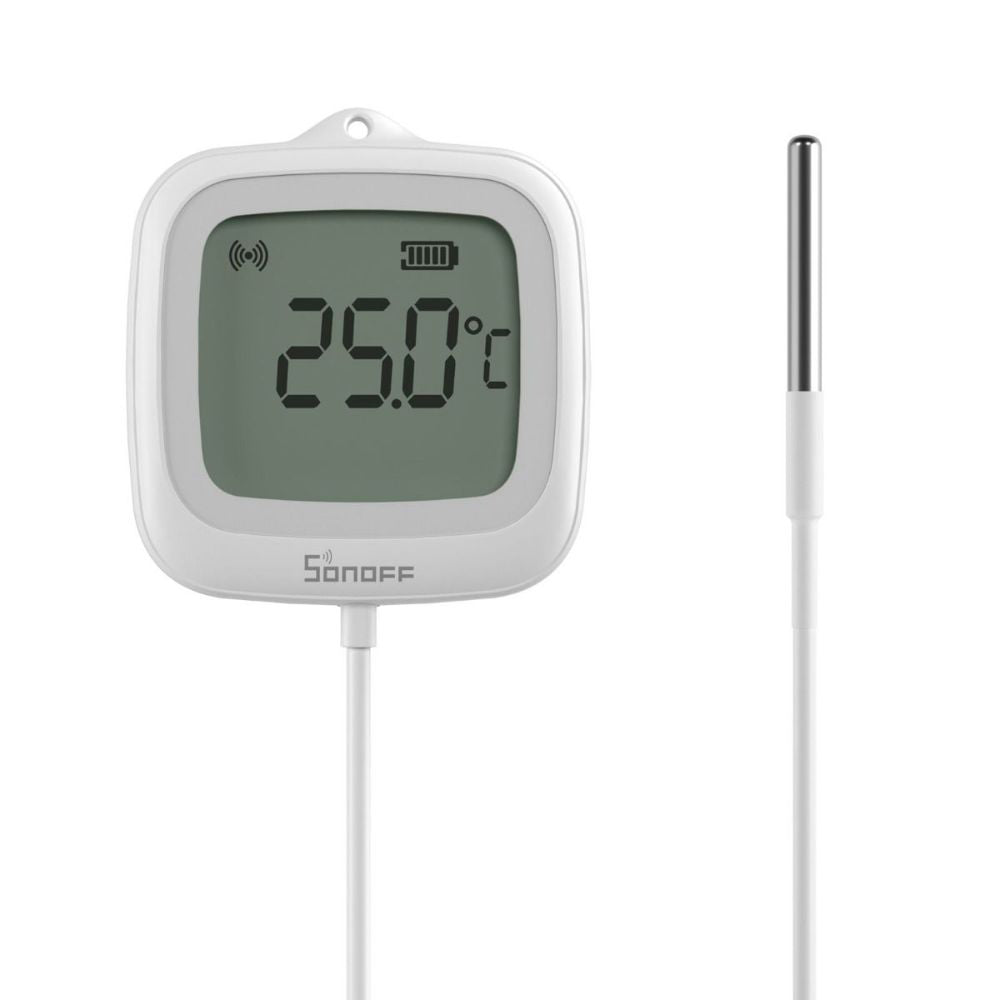 Sonoff SNZB-02LD ZIGBEE 3.0 IP65 LCD Display Thermometer mit Temperaturfühler - B-Ware