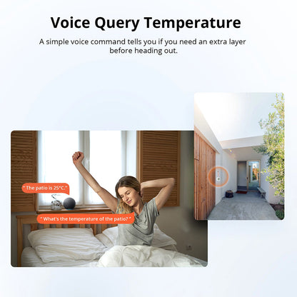 Sonoff SNZB-02WD ZIGBEE 3.0 IP65 Temperatur Feuchtigkeitssensor mit LCD Display