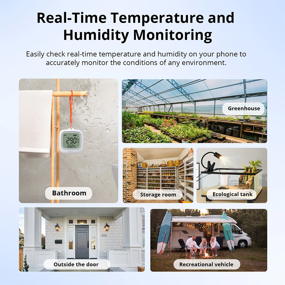 Sonoff SNZB-02WD ZIGBEE 3.0 IP65 Temperatur Feuchtigkeitssensor mit LCD Display