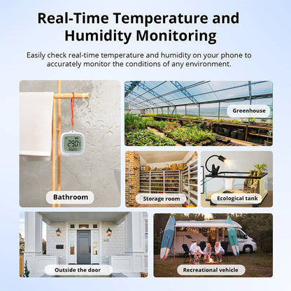 Sonoff SNZB-02WD ZIGBEE 3.0 IP65 Temperatur Feuchtigkeitssensor mit LCD Display