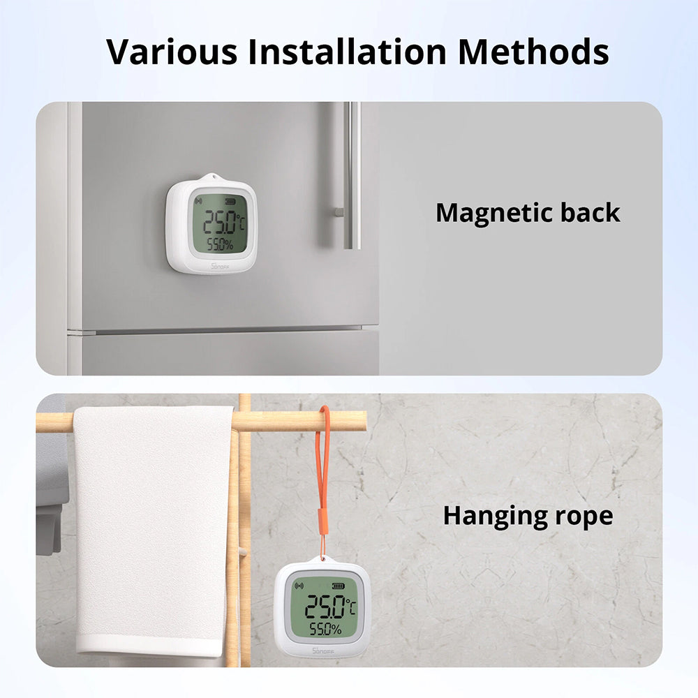 Sonoff SNZB-02WD ZIGBEE 3.0 IP65 Temperatur Feuchtigkeitssensor mit LCD Display