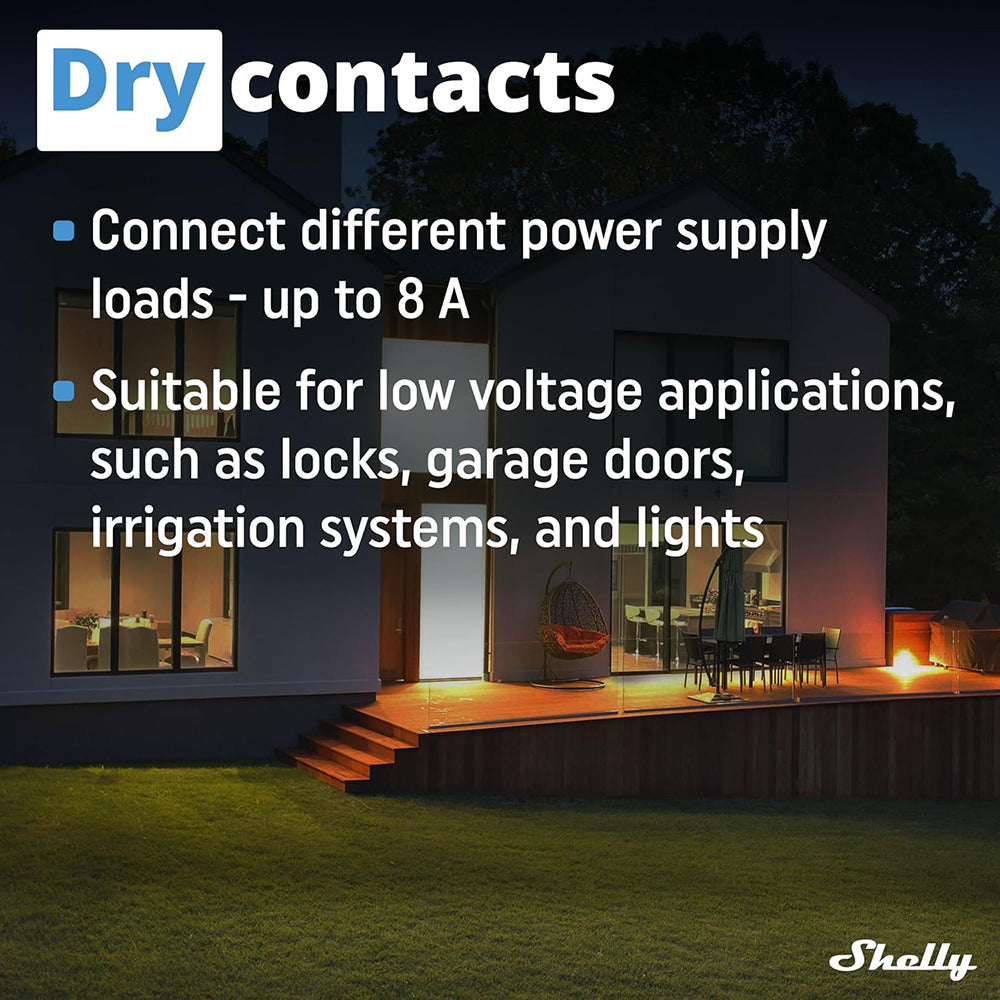 Shelly Wave 1 MINI 1 Kanal Smart Switch 8A 240V AC 5A 30V DC Z-WAVE