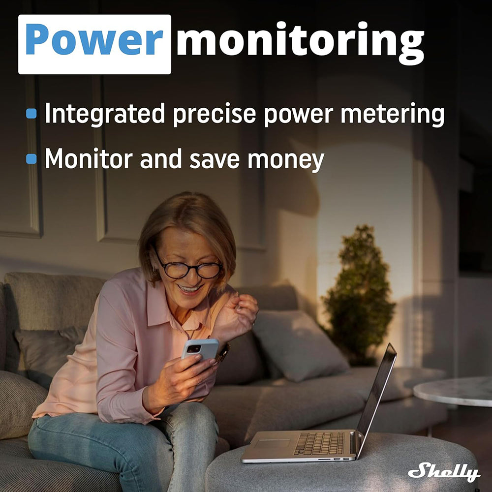 Shelly Wave 1PM MINI 1 Kanal Smart Switch mit Energiemessung 8A 240V AC Z-WAVE