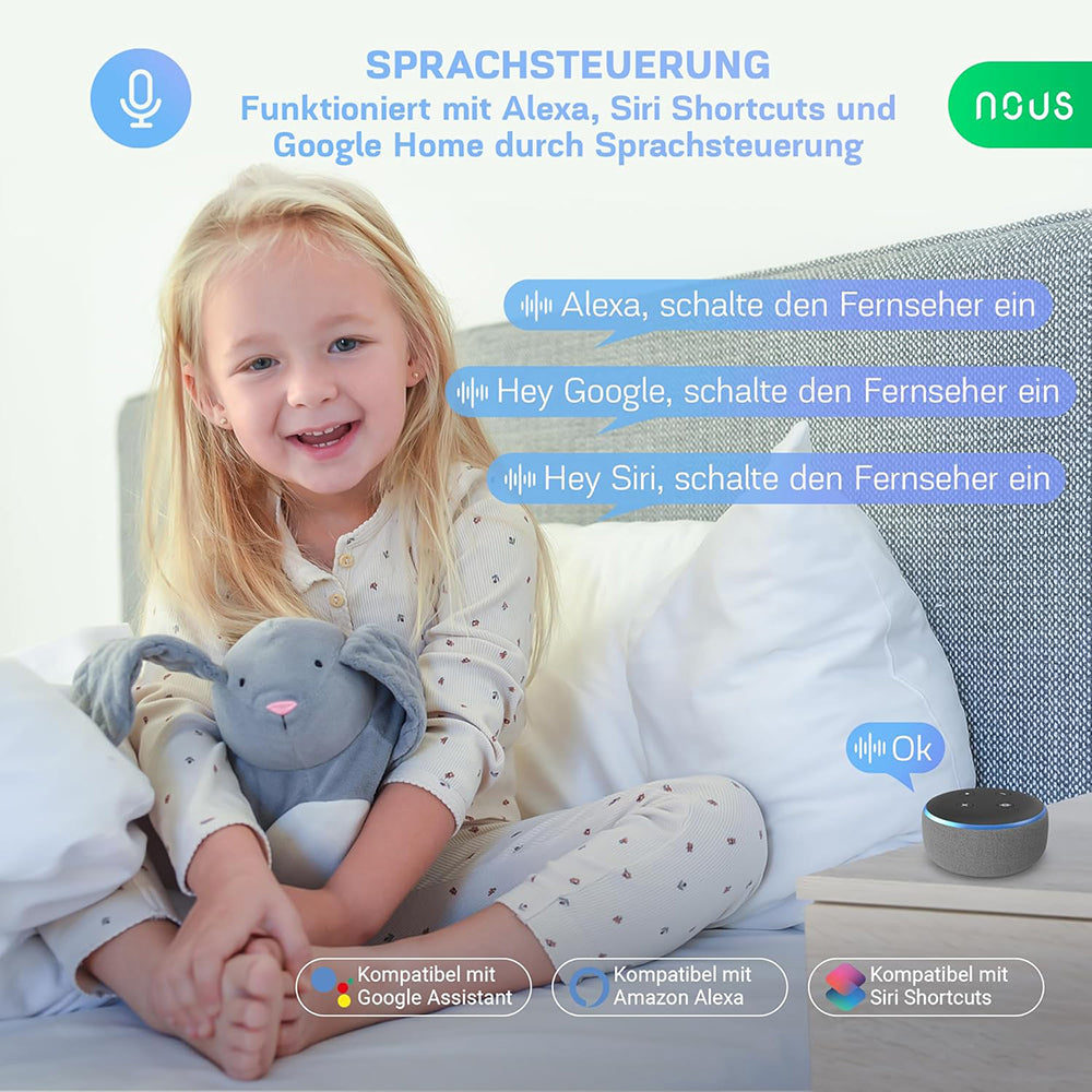 4X Nous A8M 16A 3840W Verbrauchsmessung Matter Smart Socket - Alexa - Google