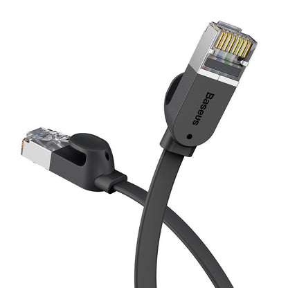 Baseus Cat 6 1Gbps LAN Ethernet RJ45 Kabel Cable Flach Flat schwarz black 1,5m