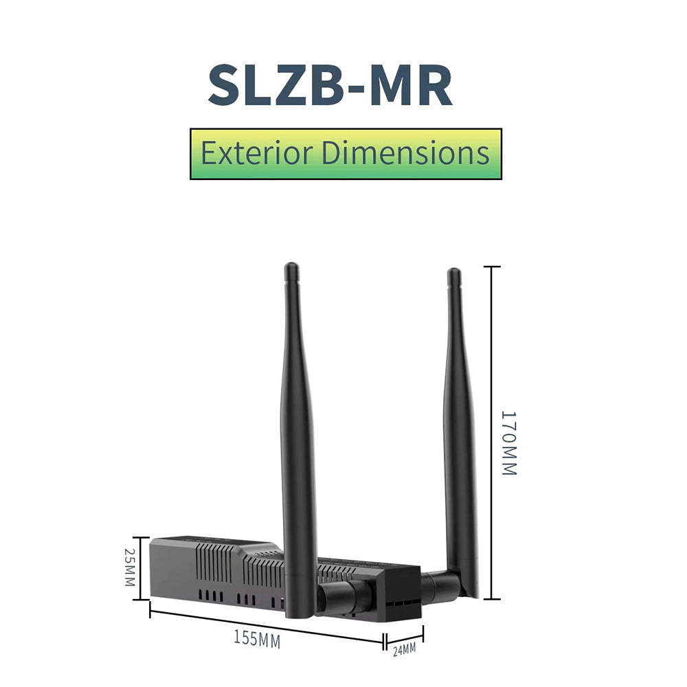 SMLIGHT SLZB-MR1U Zigbee Thread Multiradio CC2652P7 EFR32MG21 LAN PoE USB Wi-Fi