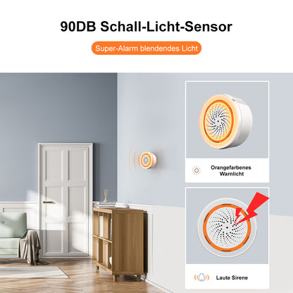 MOES ZSS-LA-SLA-U ZigBee 3.0 Smart Alarm Sirene 90 dB, TUYA, ZIGBEE2MQTT, ZHA