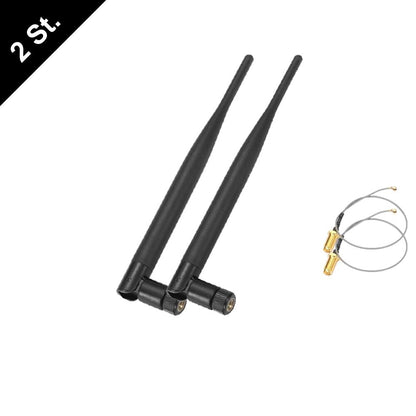 6dBi ANTENNE + Kabel RP-SMA U-FL 2,4G 5Ghz WLAN Dualband Fritz!Box Speedport NEU