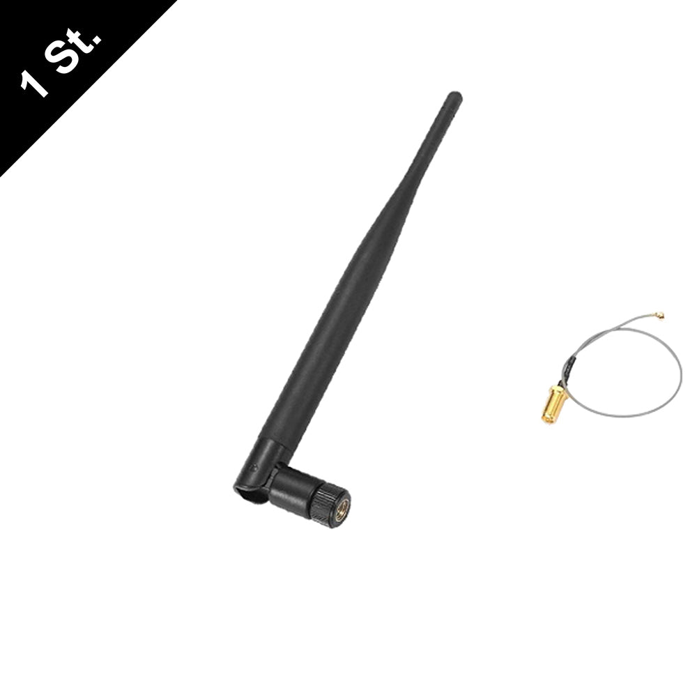 6dBi ANTENNE + Kabel RP-SMA M.2 IPEX MHF4 U.fl 2,4G 5Ghz WLAN Dualband NEU