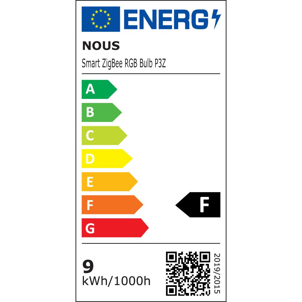 NOUS P3Z Smart LED ZigBee 3.0 Bulb Lampe RGB 9 Watt E27 Sockel A60 2700-6500K