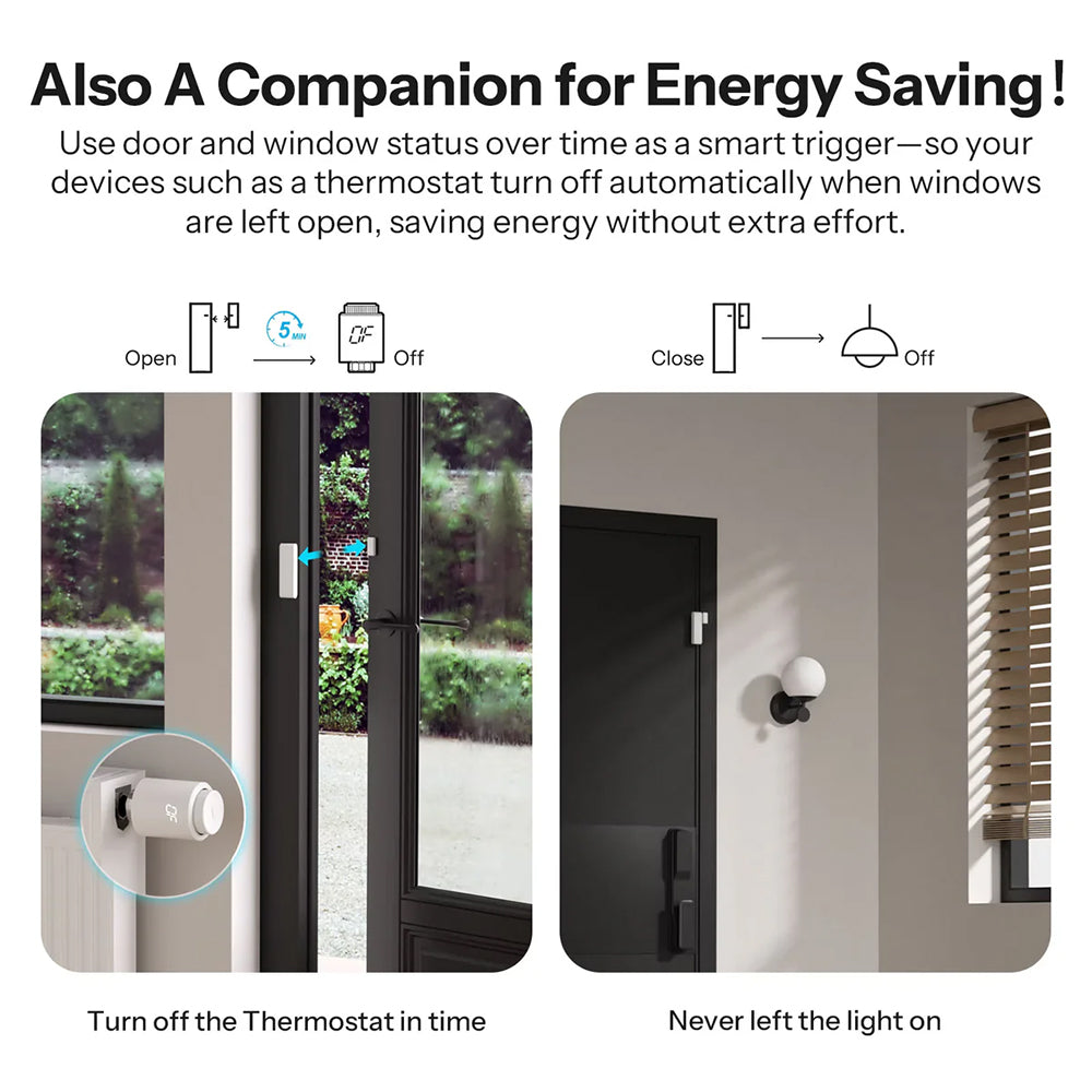 SONOFF SenseGuard DW Gen2 Zigbee Intelligenter Tür-/Fenstersensor SNZB-04PR2