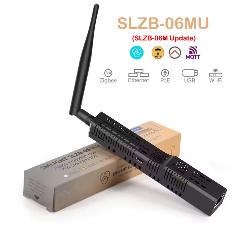 SMLIGHT SLZB-06MU Zigbee LAN PoE USB Wi-Fi Adapter Z2MQTT ZHA Thread EFR32MG21